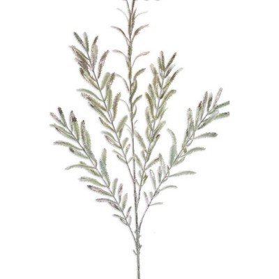Melrose 38" Silver/Green Artificial Sage Leaf Spring Spray