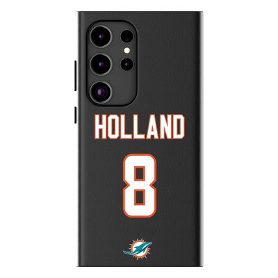 Keyscaper Jevon Holland Miami Dolphins 8 Game Tactic MagSafe Compatible Cell Phone Case for Galaxy S25 Plus