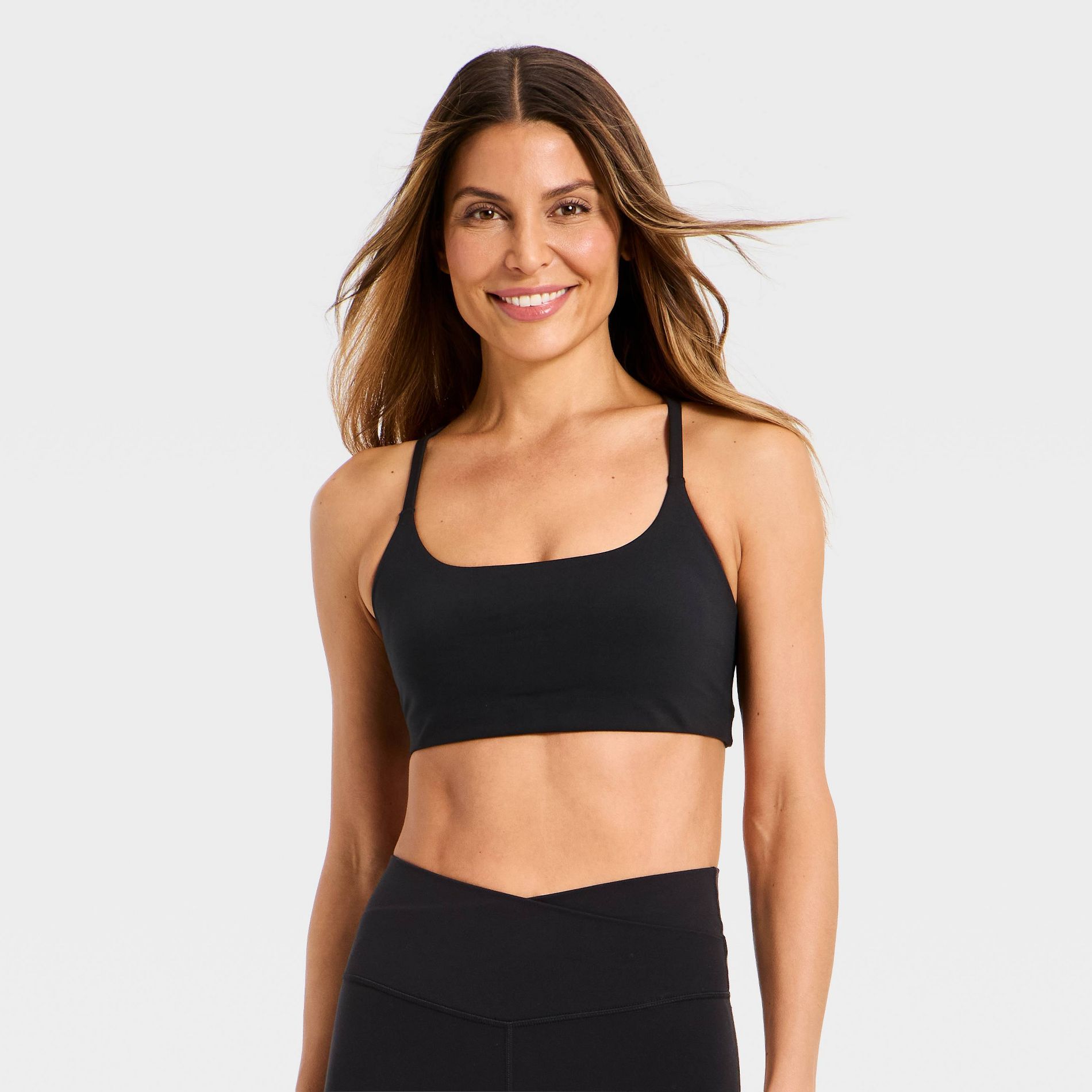 Women's Super Flex Light Support Open Back Sports Bra - All In Motion™