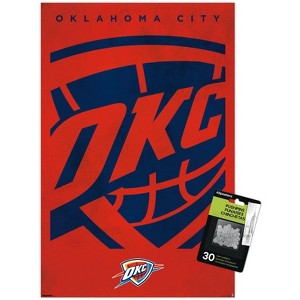 Trends International NBA Oklahoma City Thunder - Logo 25 Unframed Wall Poster Prints - 1 of 4