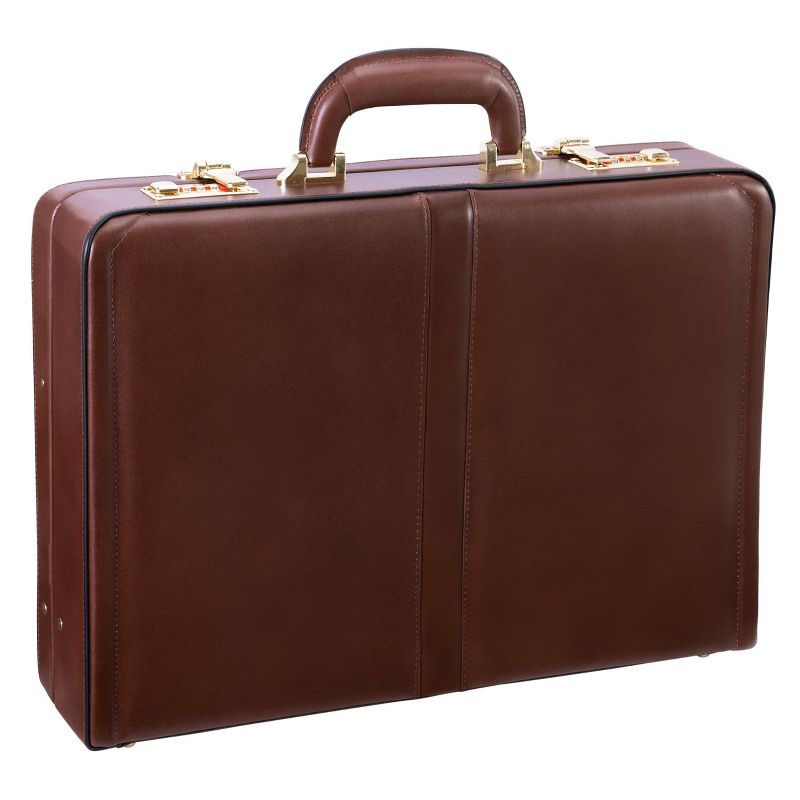 McKlein Reagan Leather 3.  Attache Briefcase - Brown, 3 of 10