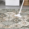Trellis Area Rug, Washable Vintage Floral Print, Non-Slip Indoor Carpet for Entryway, Living Room, Bedroom, Laundry Room - 4 of 4