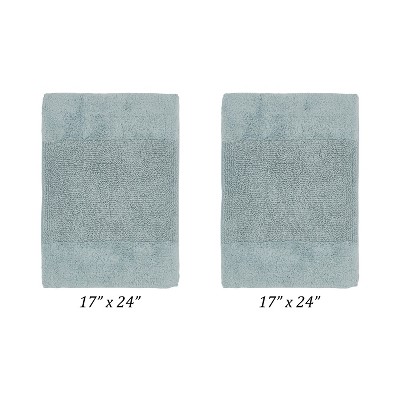 Granada 2 Piece Bath Rug Set 100% Premium Cotton Tufted Non-Slip Backing Bathmats for Bathroom, Super Soft Absorbent, Machine Washable