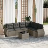 vidaXL Garden Sofa Set Grey - 2 of 4