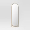 20" x 58" Full Length Floor Mirror Gold - Threshold™: Modern Leaning Design, Metal Frame - 3 of 3
