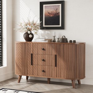Buenhomino 47" Modern Sideboard, Buffet Cabinet With Drawers and Adjustable Shelves - 1 of 4