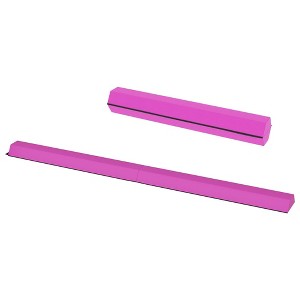 BalanceFrom 9 Foot Folding Balance Gymnastics Beam with Anti Slip Bottom and Carrying Handles for Rehabilitation, Recovery, and Gymnasts, Pink - 1 of 4