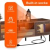 NicBex TV Stand for 80 Inch TV with 2 Cabinets,TV Entertainment Center with Transparent Acrylic Doors,TV Console Table for Living Room - 4 of 4