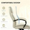 Executive Office Chair with Adjustable Height, Big and Tall Swivel Desk Chair with Wheels for Home Office-3irtyhousy - 2 of 4