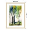 Amanti Art Watercolour Trees 1 by Sally Ann Moss Wood Framed Wall Art Print - 4 of 4