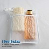 GoodGram Lightweight Odor Free PEVA Vinyl Shower Curtain Liner With 5 Storage Pockets - Clear - 4 of 4