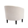 BRINJOY Modern style, living room arm barrel chair with thick cushions and pillows - 4 of 4