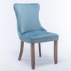 NicBex Modern Dining Chairs Set of 2,Upholstered Wing-Back Kitchen Chair with Backstitching Nailhead Trim and Wood Legs - 2 of 4