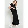 I AM A FASHION JUNKY Black Textured Ruffle Cap Sleeve Top and Wide Leg Pants Set - 3 of 4