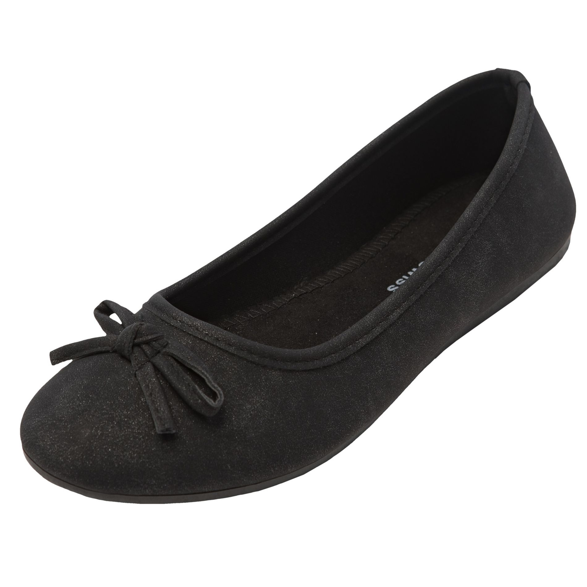 Alpine Swiss Polly Womens Ballet Flats RUNS SMALL Vegan Leather Slip On Round Toe Shoes with Bow Comfortable Cushioned Work Casual Dress Flats