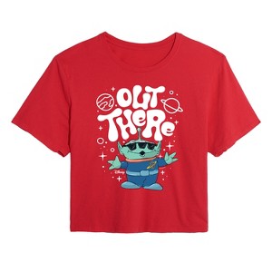 Women's - Disney - Out There Cropped Graphic T-Shirt - 1 of 4