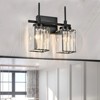LLHZSY Modern Wall Light Sconce Dimmable Rectangular Wall Light Bathroom Crystal Vanity Light - Gold/Black - 1/2/3/4/5 Light - 2 of 4