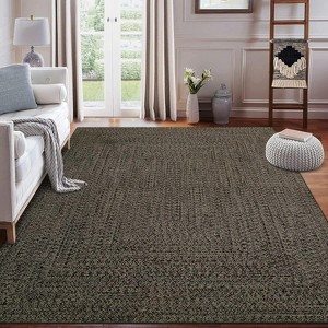 Modern Hallway Runner Rug, Washable Non-Slip Low Pile Carpet, Soft Stain-Resistant Faux Wool Rug for Kitchen, Bedroom - 1 of 4