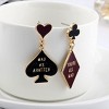 Bohemian Poker Studs - Mismatched Spade & Heart Design for a Playfully Free-Spirited Style - 2 of 4