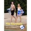 Joyfy Hammock Pool Floats Adult, 2 Packs 4-in-1 Versatile Beach Lake Inflatable Floats Lounger, Poolside Relaxation PVC Water Hammock - 4 of 4