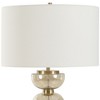 Uttermost Assemble Table Lamp Modern Amber Glass Stack with Brass Accents and White Linen Drum Shade for Elegant Interiors - 4 of 4