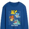 Men's - Pokémon - Stacked Logo Pikachu And Friends Long Sleeve Graphic T-Shirt - 2 of 4