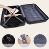 Luggage Set of 3, Suitcases with Spinner Wheels Hardside Expandable Luggage Suitcase Set with TSA Lock for Travel-Black - 3 of 4