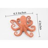 Collectible Wildlife Gifts | Octopus, Octopodes, Octopoda, Octopi, Ocean, Deep Sea, Rubber Realistic Toy Figure, Model, Gift,   4 1/2"  CH473 BB152 - 2 of 4