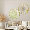 36" Round Wall Mirror Decorative Home Decor,Finish Round Wall Mirror,36 IN Decoration Metal Round mirror For Living Room-The Pop Home - 2 of 4