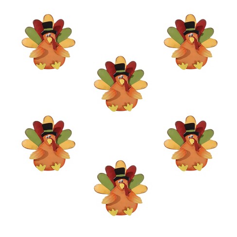 C&f Home Turkey Napkin Ring Set Of 6 : Target