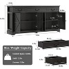 Buffet Cabinet, 65" Large Kitchen Storage Cabinet With 3 Drawers And 4 Doors, Wood Coffee Bar Cabinet Buffet Table, Wine Bar Storage Cabinet,Gray - 2 of 4