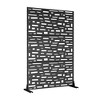 PexFix Metal Freestanding Privacy Screen Garden Fence For Deck Patio Balcony Outdoor Privacy Panel Wide Side Street Pattern - 4 of 4