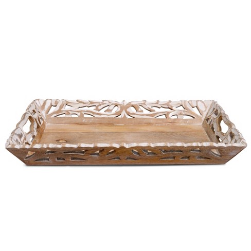 Mela Artisans | Wisteria Tray In White : Target