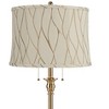 360 Lighting Dyna 58"H Antique Brass and Cream Leaf Shade 2-Light Floor Lamp - 2 of 4