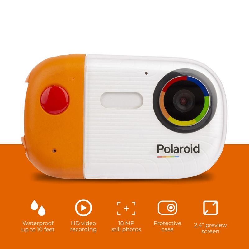 Polaroid Underwater Rechargeable Camera 18mp 4K with LCD Display, 3 of 12