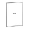 Azar Displays 24"W x 36"H Vertical/ Horizontal Large Format Snap Frame - 3 of 4