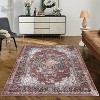 Runner Rug – Washable Boho Carpet with Rubber Backing, Low Pile, Stain Resistant for Bedroom, Entryway, Hallway, Kitchen - 2 of 4
