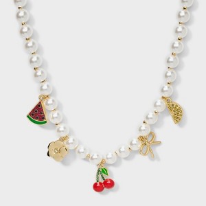 SUGARFIX by BaubleBar Farmer's Market Charm Pendant Necklace - Multicolor - 1 of 3