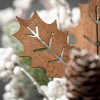 12.5"H Sullivans Berry And Leaf Christmas Mini Wreath, Multicolored - 2 of 3