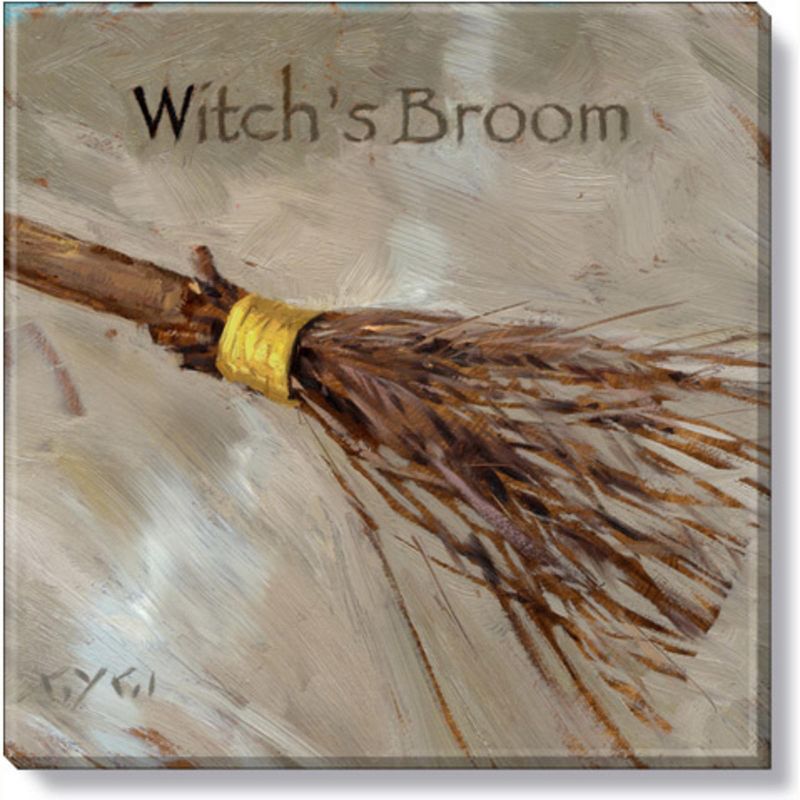 Sullivans Darren Gygi Witch's Broom Canvas, Museum Quality Giclee Print, Gallery Wrapped, Handcrafted in USA, 1 of 5
