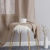 HLC.ME Abbey Faux Linen Textured Semi Sheer Privacy Light Filtering Window Grommet Thick Curtain Panels, Set of 2 - 4 of 4