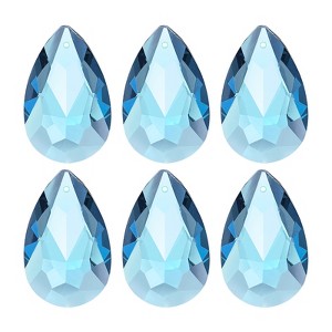 Unique Bargains DIY Hanging Grid K9 Crystal Pendant Oval beads 6 Pcs - 1 of 4