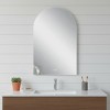 HomeRoots 38" White Arch Lighted Frameless Bathroom Vanity Mirror - 2 of 3