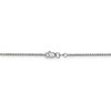Black Bow Jewelry 1.5mm 10k White Gold Solid Cable Chain Anklet - 3 of 4