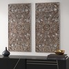 MAYEERTY Wall Decor Set Carved Wood 2 piece - 2 of 4