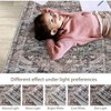 Living Room Rug Vintage  Washable Rug Non Slip Distressed Floor Cover Low Pile Ultra-Soft Carpet for Bedroom Office - 4 of 4