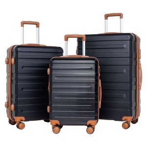 ZACHVO 3 Piece Hardside Luggage Set with Spinner Wheels,TSA Lock,20/24/28 Inch - 1 of 4