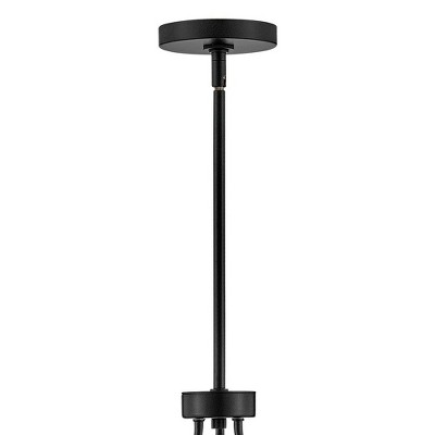 Lazlo Black and Brass 12-Light Candle Chandelier