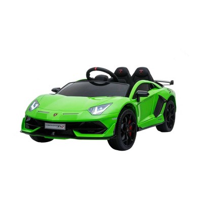 green ride on car