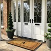 A1HC Natural Coir & Rubber Monogrammed 30"X60" Door Mat, Heavy Duty, Non-Slip Outdoor Entry Doormats - 2 of 4